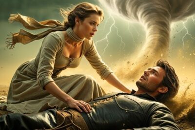 La viuda ayudó a un desconocido en el tornado, sin saber que el vaquero era dueño del condado