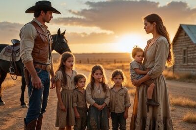 El rico ranchero vino a cobrar una deuda, pero encontró a una joven viuda criando cinco hijos…