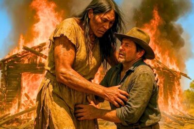 Ranchero salvó a mujer apache gigante del fuego — al día siguiente su padre llegó con una petición
