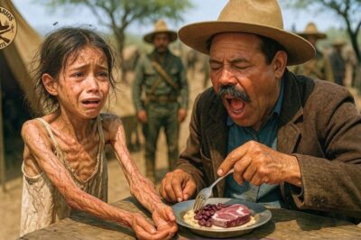 ¿PUEDO COMER SUS SOBRAS? – dijo la niña, PERO Pancho Villa vio las MARCAS en sus BRAZOS y…