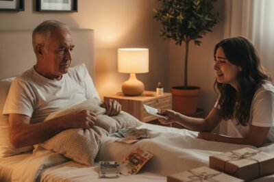 Mi Suegro Sin Pensión, Lo Cuidé con Todo Mi Corazón Durante 12 Años. En Su Último Aliento, Me Entregó una Almohada Rota y Dijo: “Para María.” Cuando La Abrí, Lloré Sin Parar…