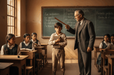 “¡CALLA, ANALFABETO!” — gritó el profesor… hasta que el niño escribió en 9 idiomas