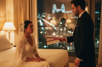 Antes de la boda, el prometido de mi hermana descubrió que tenía cáncer terminal y solo tres meses de vida. Ella fingió desmayarse para no casarse… y mis padres me obligaron a ocupar su lugar. Pero en la noche de bodas, mi “marido” me entregó dos billetes que me dejaron helada.