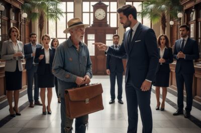 “¡FUERA DE AQUI!” — PRESIDENTE del banco HUMILLÓ al anciano… PERO la VERDAD sobre ÉL cambió TODO!