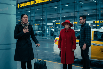 OLVIDADA POR SU MARIDO EN EL AEROPUERTO, YA IBA A IRSE… PERO SE CONGELÓ AL OÍR A SU SUEGRA HABLAR