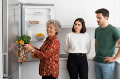 “Cada domingo, mi suegra llegaba y se llevaba toda la comida del refrigerador. Cuando me quejé con mi esposo, se enojó y me llamó egoísta. Pero al día siguiente escondí un ‘regalo’ en la nevera… y cuando ella lo abrió, gritó, se desmayó, y mi esposo… cayó de rodillas, llorando y pidiéndome perdón.”