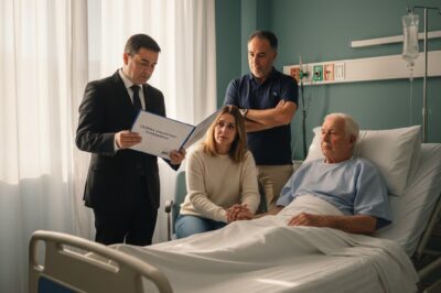 Pero cuando se redactó el testamento, todos los bienes fueron repartidos en partes iguales entre mis dos cuñados, mientras que a mí… lo único que me dejaron fue un recibo del pago pendiente del hospital.