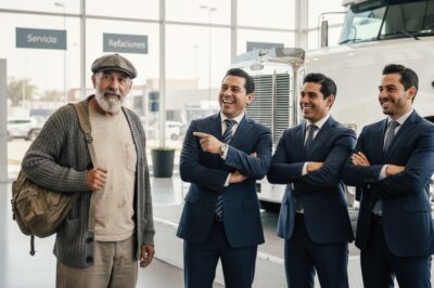 “Tomaré cinco camiones Mercedes,” dijo el hombre andrajoso. “Todos se rieron y se burlaron de él hasta que se dieron cuenta de su error, pero ya era demasiado tarde.”