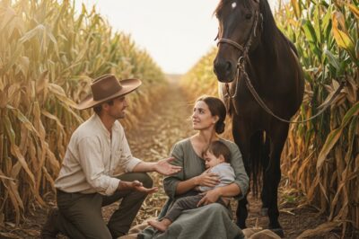 Ella se escondió en el maizal con su bebé, hasta que un vaquero los llevó a la luz