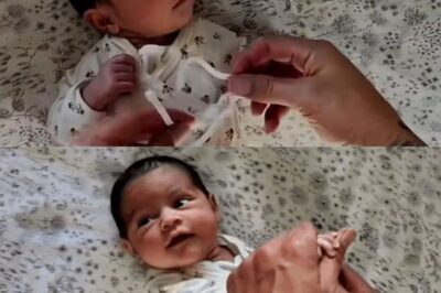 Han visto algo más dulce?Dominique viendo a su papi como le cambia su pañal… ¡morí!.