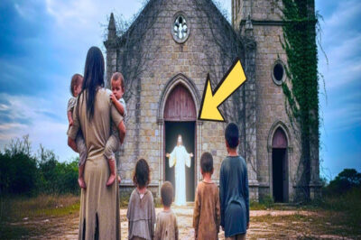 La Viuda Con Sus Hijos Se Refugió En Una Capilla Abandonada… Hasta Que Vio Una Luz Debajo Del Altar