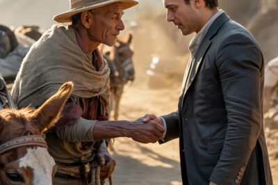 Anciano arriero enseña a un joven multimillonario citadino el valor de la palabra