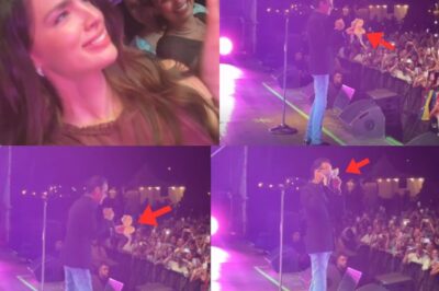 Nadia Ferreira protagoniza escena de celos en plena presentación artistica de Marc Anthony