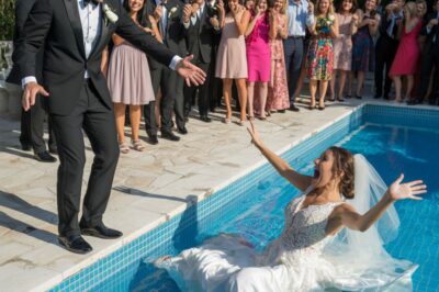 Empujó a su novia a la piscina como una broma. Pero cuando ella salió del agua, todo cambió: no solo la boda, sino sus vidas.