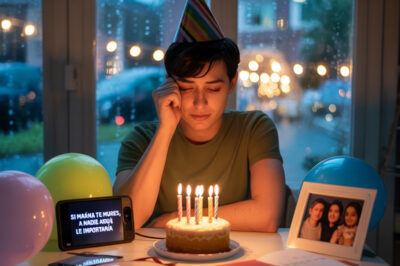 El día de mi cumpleaños, mi padre dijo: SI MAÑANA TE MUERES, A NADIE AQUÍ LE IMPORTARÍA.