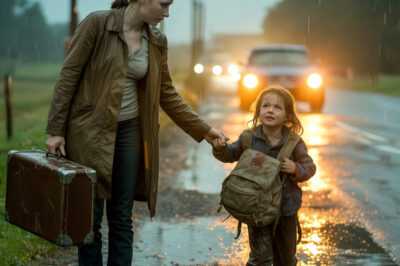 MADRE ABANDONADA EN LA ORILLA DEL CAMINO HALLA A NIÑA HUYENDO DE MADRASTRA CRUEL SU ACTO CAMBIÓ TODO…