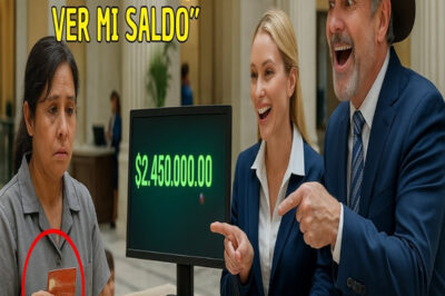 “Sólo quiero ver mi saldo”, dijo la madre sola.El hacendado millonario rió hasta que vio la pantalla