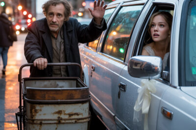 Un hombre sin hogar con un cochecito de bebé detuvo la limusina de la boda, y nadie podría haber imaginado cómo llamó a la novia.