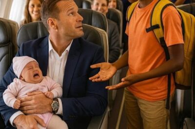 El bebé del multimillonario no dejaba de llorar en el avión — hasta que un joven hizo lo impensable