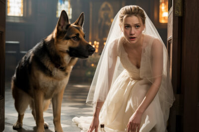 El día de su boda, su perro le bloqueó el paso… luego descubrió la impactante verdad.