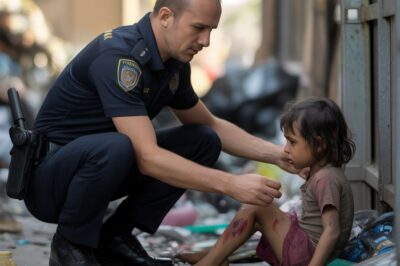 Policía encuentra a una niña en un terreno abandonado — un detalle lo hace llamar al 911 llorando