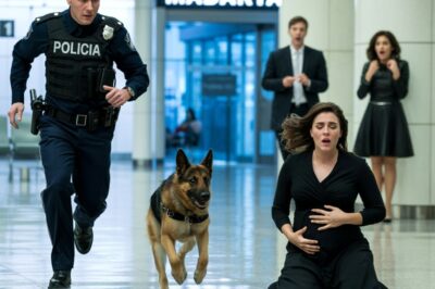 MI MARIDO ME ABANDONÓ EN EL AEROPUERTO PORQUE UN PERRO POLICÍA ME LADRABA. CUANDO DESCUBRIERON LO QUE ESCONDÍA BAJO MI VESTIDO, TODOS QUEDARON HELADOS.