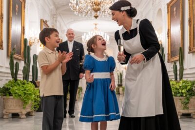 El millonario llegó a casa más temprano — lo que la ama de llaves estaba haciendo con sus hijos lo llevó a las lágrimas…