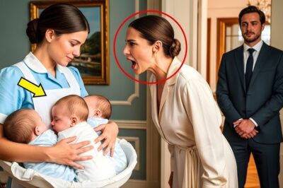 Millonario Viudo se Escondió para ver cómo su Novia trataba a sus Trillizos, Hasta Que La Mesera