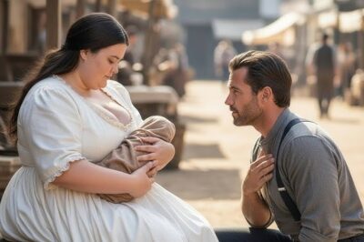 “¿Puedes amamantarla solo una vez?” suplicó el vaquero. La chica gorda sostuvo al bebé en brazos.