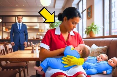¡EL MILLONARIO SORPRENDIÓ A LA MESERA AMAMANTANDO A SUS TRILLIZAS… Y TOMÓ UNA DECISIÓN INESPERADA!