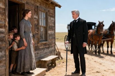 EL MAGNATE LLEGÓ PARA DESALOJAR A LA CAMPESINA… PERO TODO CAMBIÓ AL VERLA CON SUS TRES HIJOS.