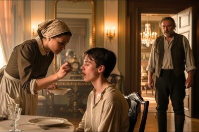 El hijo del patrón viudo llevaba semanas en silencio…Hasta que la nueva cocinera llegó y cambió todo