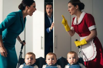 Un viudo millonario se escondió para ver cómo su novia trataba a sus trillizos… hasta que…