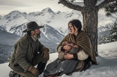 El leve murmullo de la nevada se mezclaba con un sonido inesperado: el llanto agudo de un recién nacido, acompañado de la voz de una mujer que trataba de calmarlo con palabras suaves.