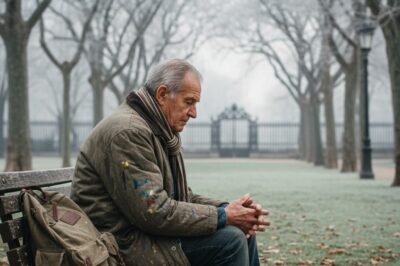 Expulsado por su Hijo, Reconocido en el Parque.