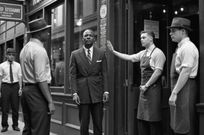 Un restaurante con un cartel que decía “Solo para blancos”. Su séquito le suplicó que no entrara, pero Ali ya había tomado una decisión. Lo que le dijo al dueño en esos 10 minutos dejó a todo el restaurante en lágrimas.