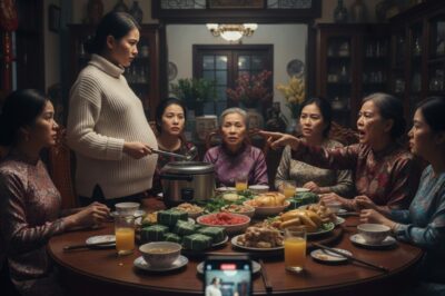 “Embarazada de 8 meses y mi suegra me exigió servir la cena a toda la familia. Mi reacción los dejó sin palabras…”