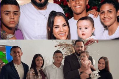 Cinco corazones me sostienen sin contar con el de Natti!… y ninguno me deja caer en el abismo (Raphy Pina). 