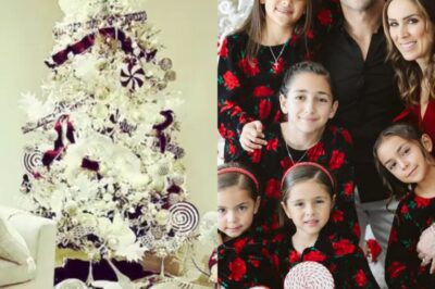 Postal perfecta! Jacky Bracamontes presume su lado más navideño junto a sus hijas.