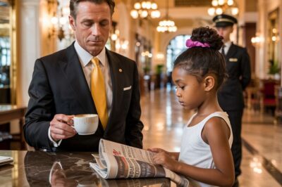 Las puertas del ascensor se abrieron con un suave timbre, revelando el vestíbulo de mármol del Astoria Plaza. Tras el reluciente mostrador de recepción se encontraba Marcus Brown , un portero negro de unos cuarenta y tantos años, de porte erguido, uniforme inmaculado y ojos llenos de un discreto orgullo. No era rico, pero se comportaba con dignidad, la que emanaba del trabajo duro y el amor por su familia. Todas las mañanas, antes de empezar su turno, Marcus miraba la foto de su hija, Elena Brown , clavada en su taquilla. Tenía diecinueve años, era una estudiante becada en la Universidad de Columbia, especializándose en lingüística, y soñaba con convertirse en traductora profesional.