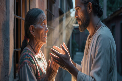 “Come de la basura, mamá”: Así humilló la hija millonaria a la mujer que se rompió la espalda por ella… pero Jesús lo estaba viendo todo.