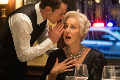 Estaba cenando en un restaurante de lujo con mi hija y su esposo. Después de que se fueran, el camarero se acercó, con la voz apenas un poco baja, mientras susurraba: «Señora… por favor, no beba lo que le pidieron». Sentí un escalofrío.