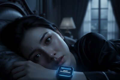 “Mi esposo me regaló el último reloj inteligente. A medianoche, de repente vibró con un mensaje de un número desconocido:”