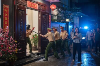 “Llamé a la policía para derribar la puerta en Año Nuevo tras descubrir que mi esposo desapareció dentro de nuestra propia casa.”