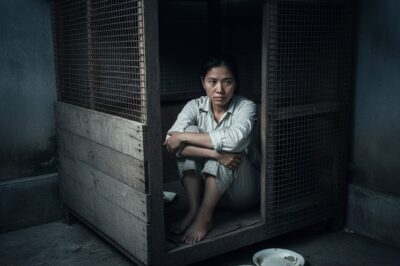 Recién Casada es Encerrada por su Marido en una Jaula de Perros, Queda Embarazada un Mes Después, y el Día del Parto Pone a su Esposo de Rodillas.