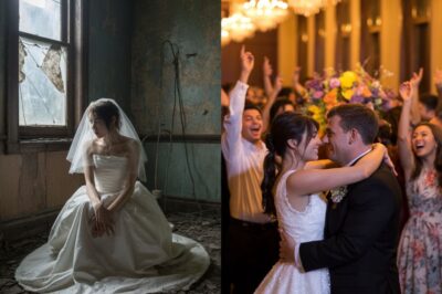 La boda estaba a punto de comenzar, los invitados ya estaban sentados; sin embargo, mientras la música comenzaba y el novio miraba su reloj constantemente, un pánico silencioso se apoderó del salón. La novia, Stella, había desaparecido. Sin llamadas. Sin mensajes. Sin explicación. Lo que nadie sabía era que, a kilómetros de distancia, todavía con su vestido de novia, Stella luchaba por su vida dentro de un almacén polvoriento… mientras alguien más, alguien con su misma sangre y su mismo rostro, se preparaba para caminar hacia el altar en su lugar.