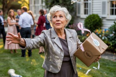 En mi baby shower, mi suegra anunció que le pondría nombre al bebé. Cuando me negué, destrozó todos los regalos. Minutos después, la policía se la llevó después de que le mostrara la verdad a mi esposo