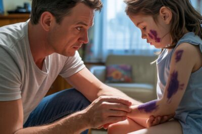 Mi hija de 7 años llegó de casa de su madre con moretones; su padrastro lo llama “AGUJEROS”. Olvidó que soy policía. En mi trabajo, lo llamamos de otra manera: EVIDENCIA.