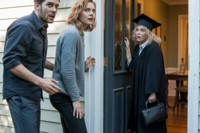 Cuando falleció mi suegra, mi esposo se negó a asistir a su funeral. “Por qué? Es la última despedida de tu madre”, no lo entendía. “Quédate en casa. Confía en mí”, dijo con una mirada seria, sin dejarme otra opción. Justo en el momento del funeral, sonó el timbre. Mi esposo susurró: “No abras la puerta. Solo mira por la mirilla”. En cuanto miré, todo mi cuerpo se paralizó