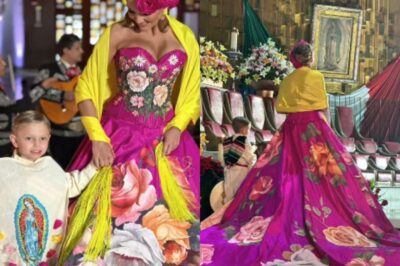 Marjorie de de Sousa y su hijo vivieron un hermoso momento junto a la virgencita